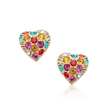 Boucles d'oreilles Coeur Étincelant