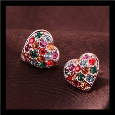 Sparkling Heart Earrings