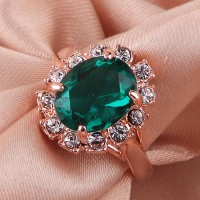 Bague Élégance Ultime - Vert Profond