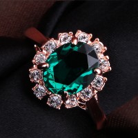 Bague Élégance Ultime - Vert Profond