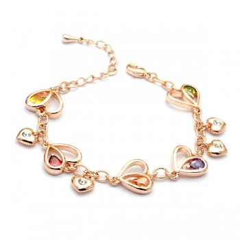 Bracelet Coeurs Étincelants