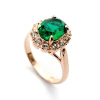 Bague Élégance Ultime - Vert Profond